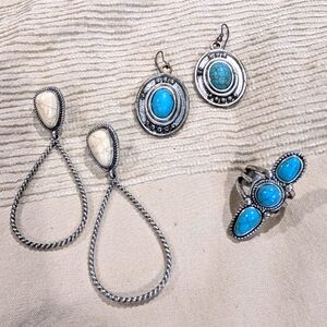 Turquoise and White Buffalo Fashion Jewelry